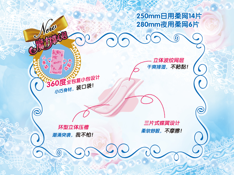 瞬爽透氣 直條包20片日夜柔網組合裝PT04206